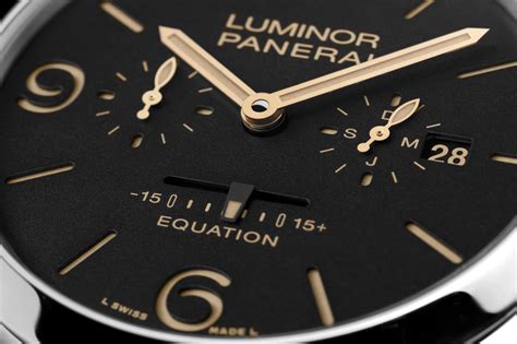 panerai luminor equation of time|luminous equation of time chart.